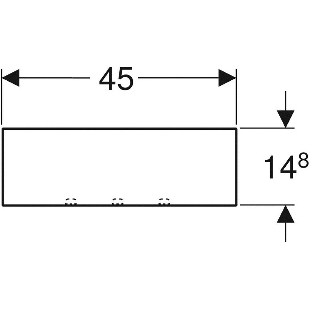 Geberit Smyle Square 500.362.JK.1 Полочка, мебельная