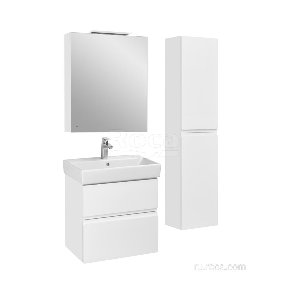 Фото Зеркальный шкаф Roca Oleta (A857646501) белый, матовый