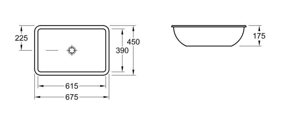 Фото Раковина для установки под столешницу 616320R2 VILLEROY&BOCH Loop Friends
