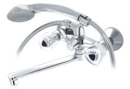 Фото Смеситель для ванны/раковины Хром, плоский излив 180 мм Варион 7015142