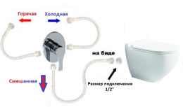 Напольный унитаз с функцией биде Bien Neptun NPKD06301VP1W3000 35 x 63 x 80.5 см безободковый, сиден