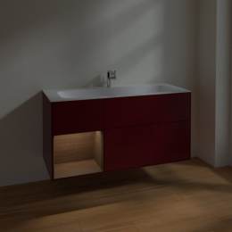 Villeroy Boch Finion F060GNHB Тумба под раковину 1196х498 мм (walnut veneer/peony matt)