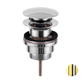 Донный клапан универсальный 1”1/4 Remer 905CCR114GP золото глянцевое PVD