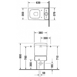 Бачок для унитаза Duravit Vero 0909100005, белый