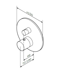 Смеситель для душа Am.Pm Like (F8075600) хром