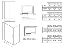 Душевая дверь Jacob Delafon Torsion C87C160L/R-GA, 160 х 195 см, левая