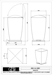 Корзина для мусора Gessi Mimi (33391#031) хром