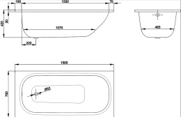 Фото Ванна стальная Bette Bette (2941-000 AD AR) 150 х 70 см