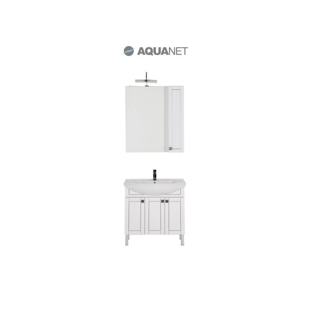 Мебель для ванной Aquanet Честер 85 белый/серебро
