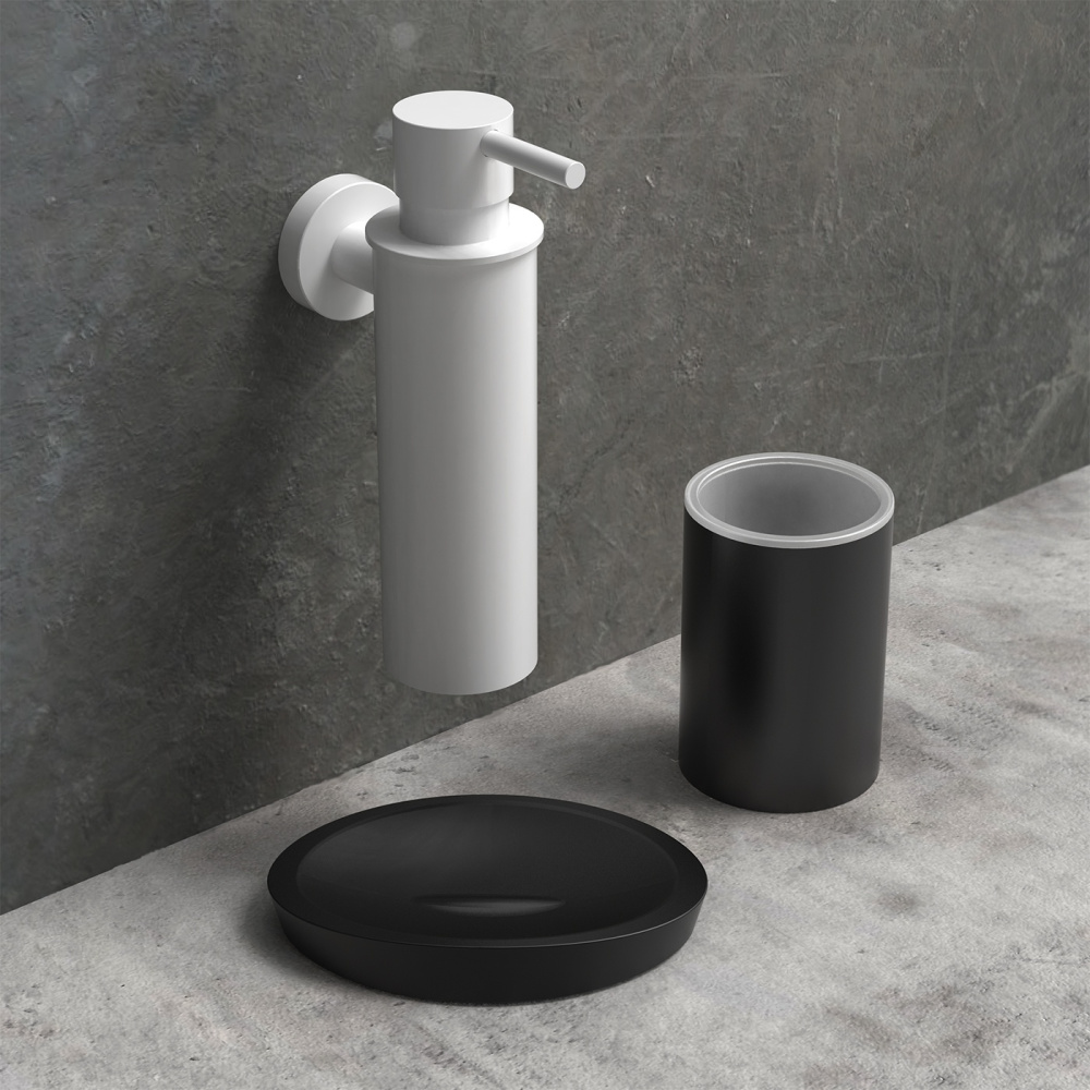 Фото Colombo Design PLUS W4940.BM - Металлическая настольная мыльница (цвет: белый матовый)