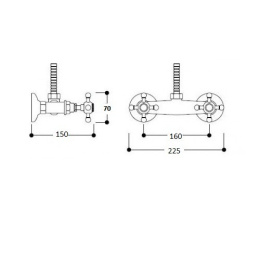 Фото Kerasan Retro 739793 Смеситель для душа