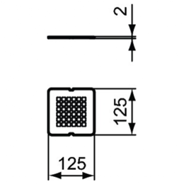 Накладка слива серая Ideal Standard ULTRAFLAT S KV169FS