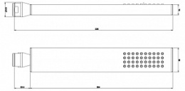 Ручной душ Gessi Rettangolo (20154#031) хром