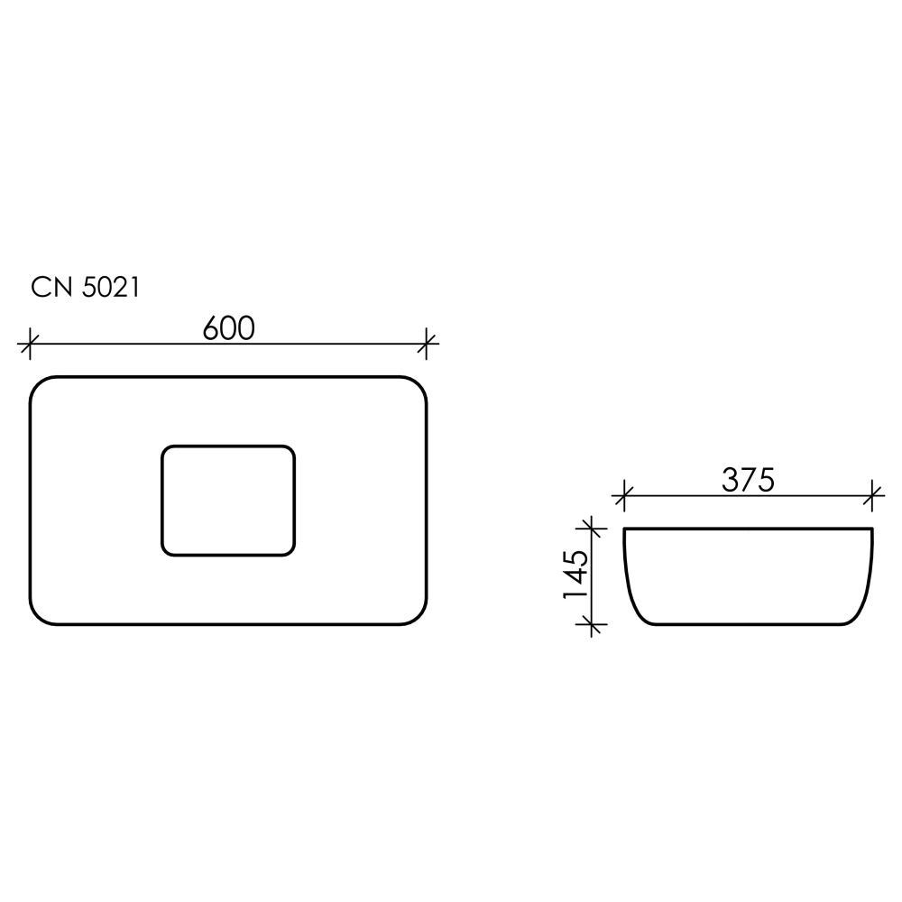 Накладная раковина Ceramica Nova ELEMENT CN5021