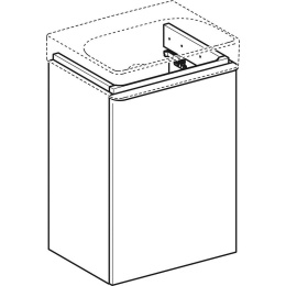 Geberit Smyle Square 500.350.JR.1 Тумба для раковины, с распашными дверцами