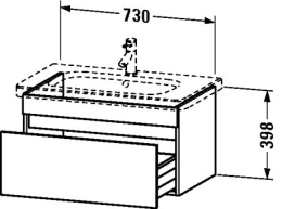 Фото Тумба под раковину Duravit Durastyle DS638105353, золото
