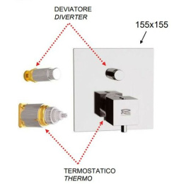 Remer Qubika Termo QT09KBBG Термостат для ванны (золото (шлифованное))