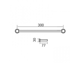 Полотенцедержатель Cisal Xion XI090106D1, нержавеющая сталь