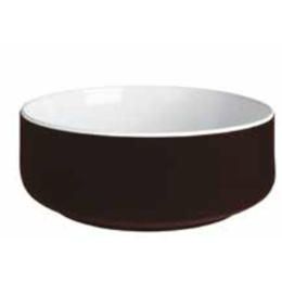 Фото Раковина накладная ArtCeram Cognac (COL001 01 65 bianco/testa di moro)