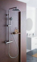 Фото Верхний душ Jacob Delafon Brive E21755-CP, 20х20 см, 1 режим струи, без держателя