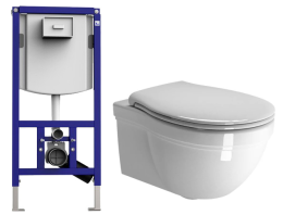 Унитаз GSI Classic 55 8712FR211 белый глянцевый