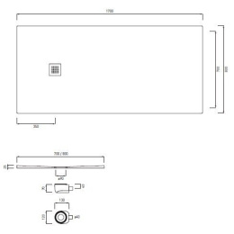 Cielo Venticinque PDR17080 Душевой керамический поддон