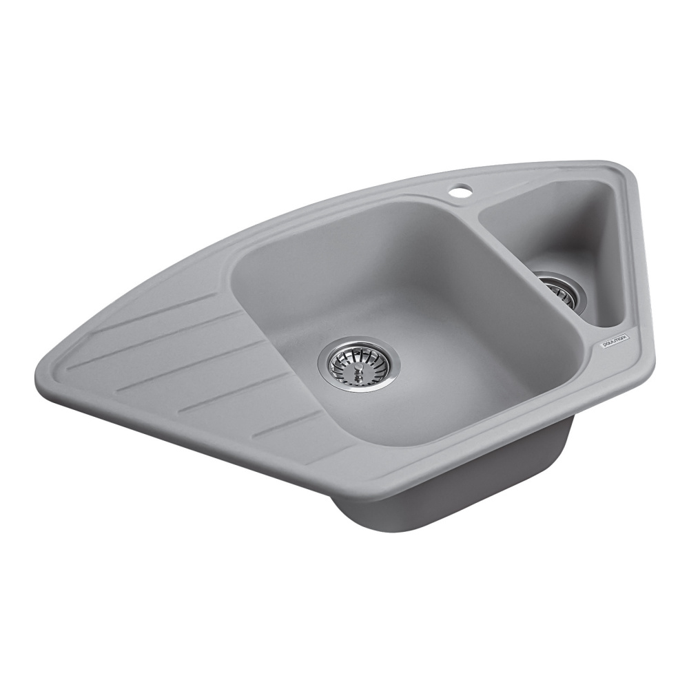 Мойка кухонная 89x49 Paulmark Wiese  (PM529050-GRM) серый металлик