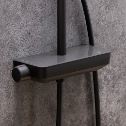 Душевая система со смесителем Damixa Scandinavian Pure (936780300) черный