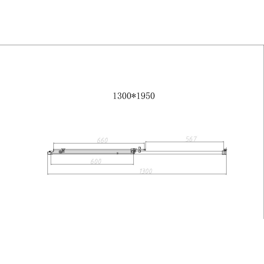 Душевая дверь Vincea Slim-N (VDS-4SN130CLB) черный