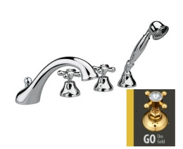 Фото Смеситель Nicolazzi Nuova Brenta 2504GO для ванны/душа, золото