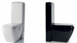 Фото Cielo SHUI SHVA+SHCM унитаз напольный в комплекте с бачком и сидением (цвет: черный)