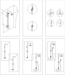 Душевой гарнитур WasserKRAFT (A017) хром