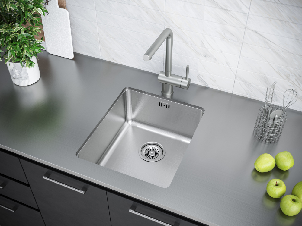 Смеситель для кухни Paulmark Spring (Sp212067-SS) нержавеющая сталь