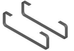 Фото Крепеж для держателя полотенца Hatria Susan (Y0K601) хром