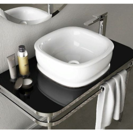 Раковина накладная 45 см ArtCeram Azuley (AZL001 05 00) белый