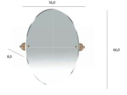 Фото Зеркало Tiffany World Harmony TWHA021br, бронза