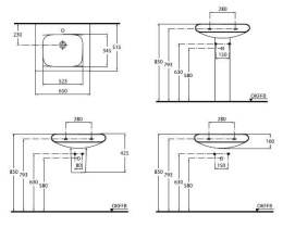 Фото Ideal Standard Moments K071801 Раковина на 50 см