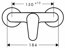 Смеситель для душа 31662000 Talis E² Hansgrohe