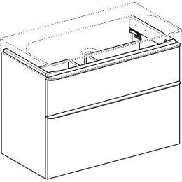 Geberit Smyle Square 500.354.JK.1 Тумба для раковины, с ящиками выдвижными