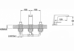 Смеситель для раковины BelBagno Arlie ARL-LTF-CRM
