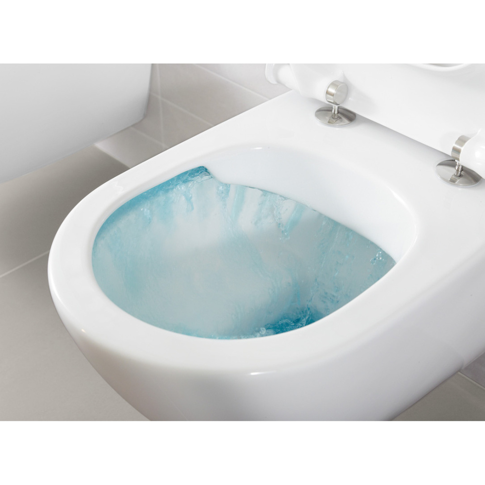 Подвесной унитаз Villeroy&Boch Subway 2.0 5614 R0R2 безободковый, ярко-белый CeramicPlus