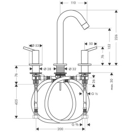 Смеситель для раковины Hansgrohe Talis (32310000) хром