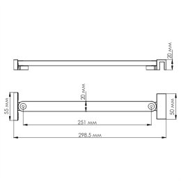 WasserKRAFT D392 Фиксатор для стеклянной шторки