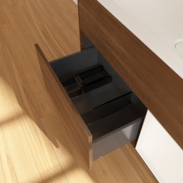 Villeroy Boch Finion G040MTGN Тумба под раковину 996х498 мм (white matt/walnut veneer)