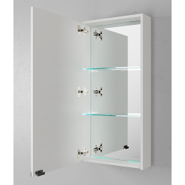 Velvex UNIQUE UNIT zsUNI.47.H95-211 Зеркало-шкаф выс. 95, белый матовый