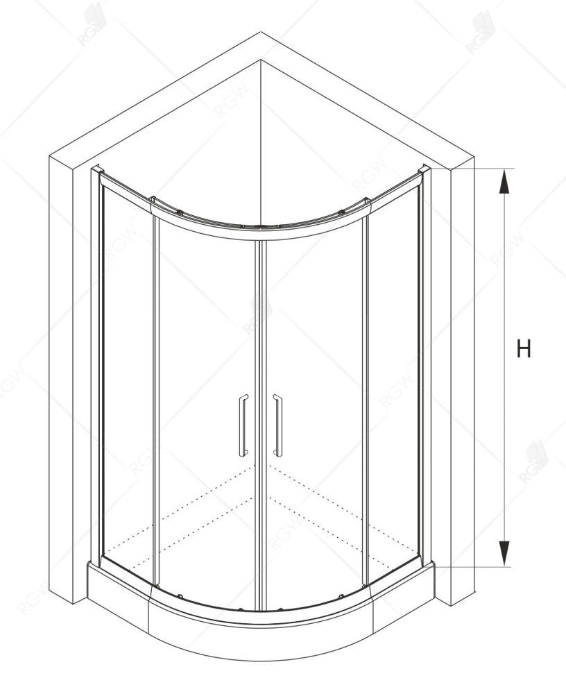 Фото Душевой уголок RGW Classic 32095400-14