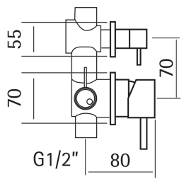 Фото Смеситель для ванны Cisal Xion XI000212D1, серый