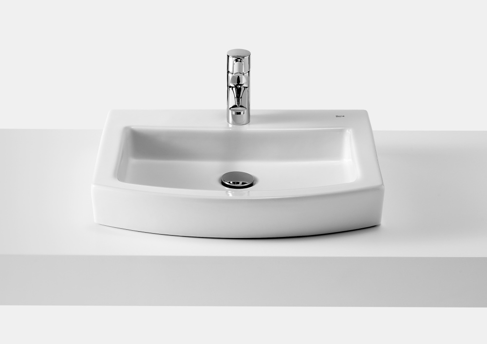 Фото Раковина накладная 52 см Roca Hall (327882000) белый
