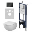Комплект инсталляции AM.PM PrimeFit IS90238.9X1900 с унитазом Above Aquaspin, клавиша черный