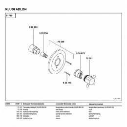 Термостат центральный Kludi Adlon (517190520) хром
